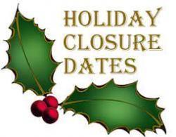 Mistletoe Holiday Closure Dates