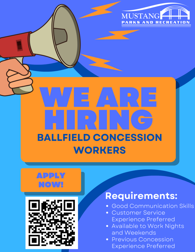 Hiring Ballfield Concessions Workers